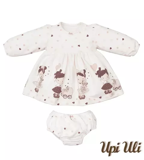 Vestido de bebê Soft Comfort Estampado Menina