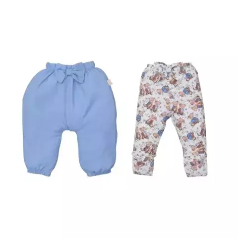 Kit De Bebê Culote 2 Peças Ribana Moni/Rayon Layla