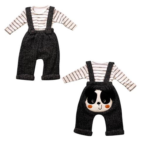 Conjunto De Bebê Body Com Culote Preto Wilson