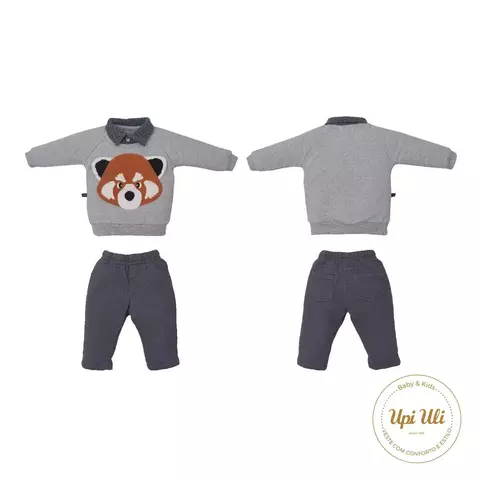 Conjunto De Bebê Cinza Bryan