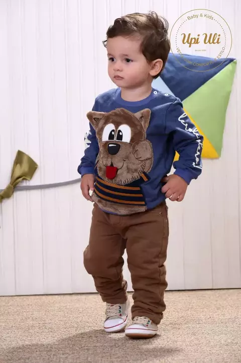 Conjunto infantil Longo Muss Stretch/Moletom Vitor Hugo