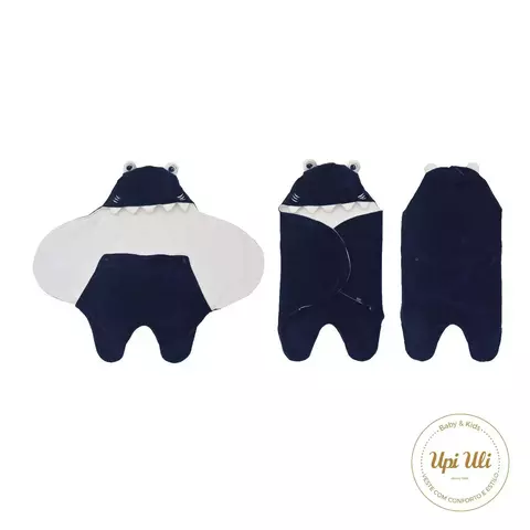 Porta Bebê Menino Plush Nuvem Azul Marinho Rafael Monstrinho