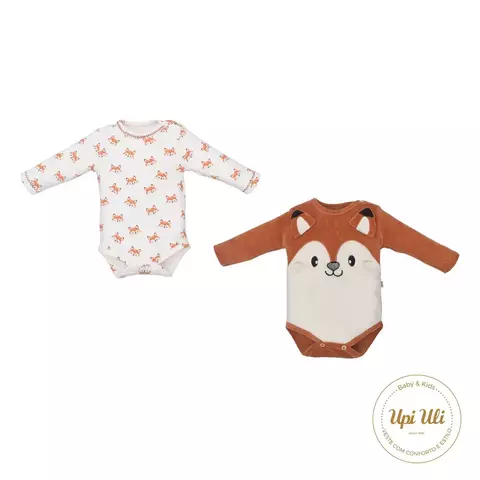 Kit Bebê Body 2 Peças Ferrugem Guto