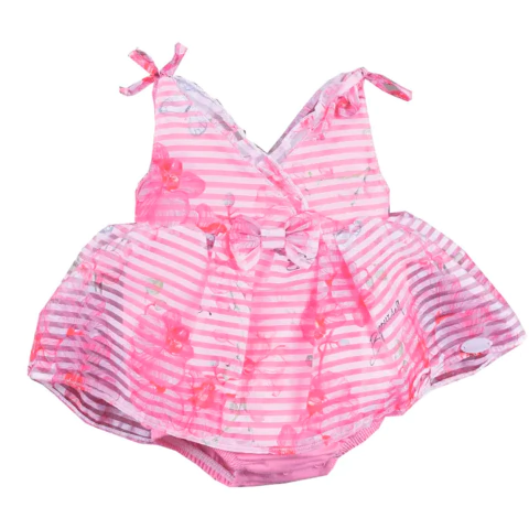 Banho De Sol Bebê Menina Meia Malha Estampado Upi Uli