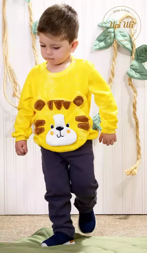 Conjunto De Bebê Amarelo Carlos Eduardo