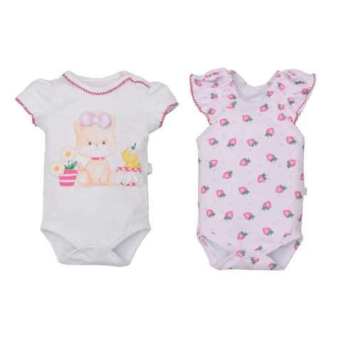 Kit bebê body 2 Peças Cotton Valeria