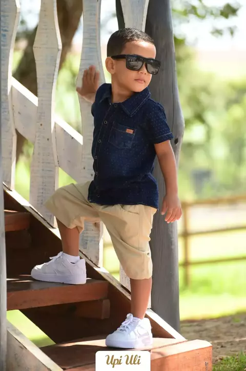 Conjunto De Bebê Azul Marinho Benicio