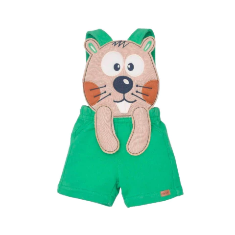 Banho De Sol De Bebê Verde Hugo