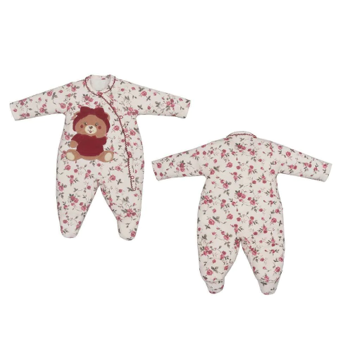 Macacão Suedine Bebê Flores Day by Day Alto Verão Upi Uli - comprar online