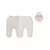 Kit 2 Peças Culote Bebê Menina Ursinha e Ossinho Upi Uli