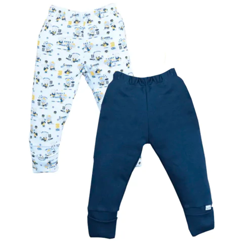 Kit 2 Peças Culote Bebê Menino Suedine Estampado Upi Uli