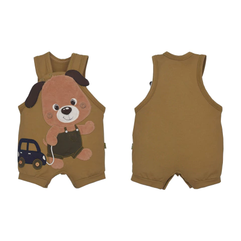 Banho de Sol Body Pique Seed Bebê Menino Bege Mathias