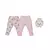 Kit 2 Peças Culote Bebê Menina Estampa Ursinha Rosa Upi Uli