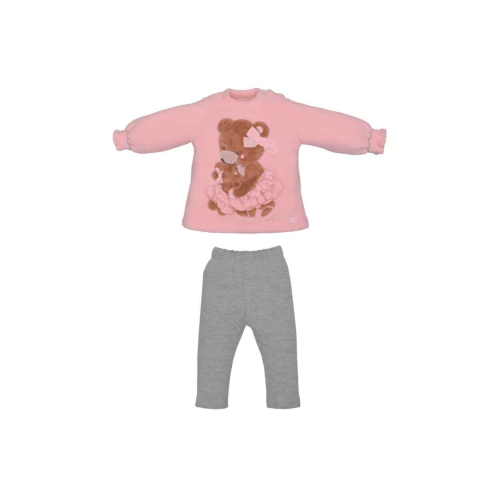 Conjunto Infantil Menina Longo Rosa Ana Livia Ursinha