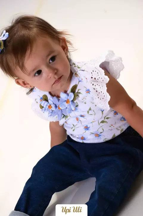 Conjunto Azul Body Com Culote Layla