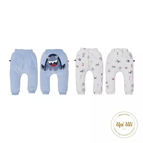 Kit de Bebê Culote 2 Peças Moletom/Malha Veludo Colete Rafael