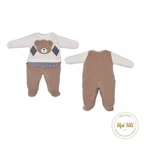 Macacão de Bebê Marfim Henrique