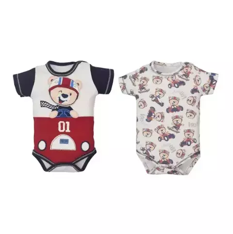 Kit Bebê Body 2 Peças Vermelho Taylor