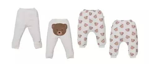 Kit De Bebê Culote 2 Peças Malha Clarity/Suedine Unissex Dom