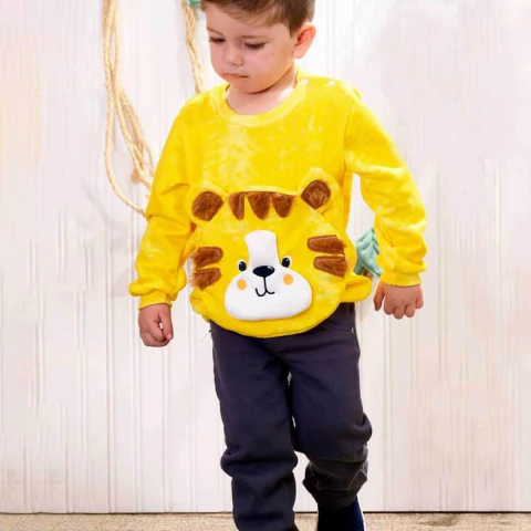 Conjunto De Bebê Amarelo Carlos Eduardo