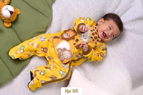 Macacão De Bebê Suedine Nico