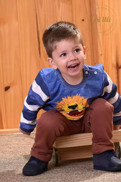 Conjunto de Bebê Azul Theo
