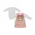 Vestido Bebê Menina Ursinho Rosa Pelúcia Com Blusa Upi Uli