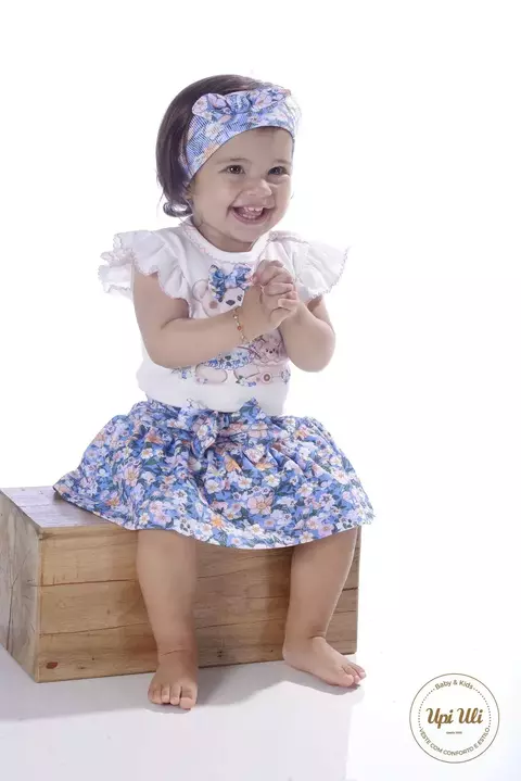 Conj. De Bebê Body C/Tapa Fralda Suedine Carine