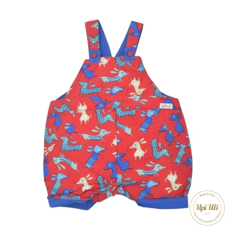 Banho De Sol Suspensório Suedine Estampado Dog Upi Uli