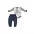Conjunto Bebê Menino Body e Calça Elefantinho Azul Upi Uli