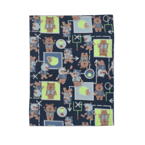 Cobertor Bebê Menino Microsoft Estampado Ursinho Upi Uli
