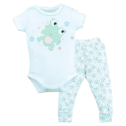 Conjunto Body Culote Bebê Menina Suedine Estampado Upi Uli