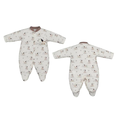 Macacão Bebê Menino Suedine Doguinhos Day by Day Upi Uli