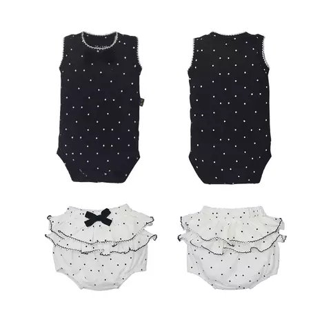 Conjunto Preto Body Com Tapa Fralda Loretta