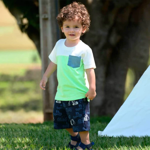 Conjunto Infantil Cotton/Malha Palm/Sport Fleece Lucca