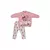 Conjunto Bebê Menina Blusa e Calça Rosa Coelhinha Upi Uli