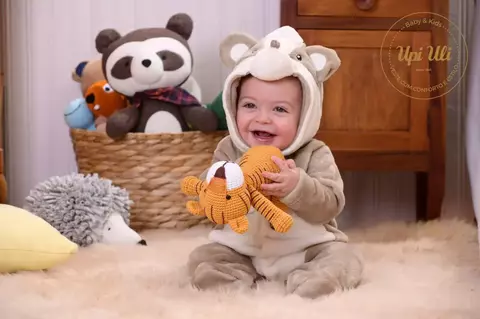 Macacão de Bebê Guaxinin Eduardo