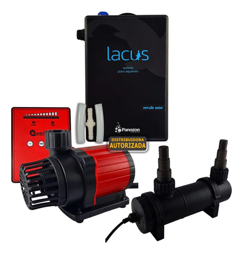 Kit De Filtro Uv 9w E Ac 3000 E Gerador De Ozonio Lacus Mini