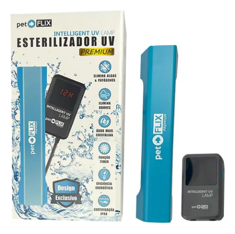 Filtro Uv Para Aquário Marinho 11w Pet Flix Iuv-11 + Nf