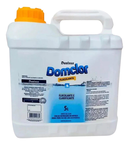 Floculante Clarificante Domclor 5l Limpeza Para Piscinas