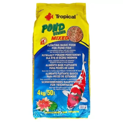 Tropical Koi Color Sticks 4000g Ração Carpa Colour Goldfish - comprar online