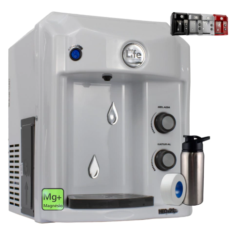 Purificador De Água Alcalina Ionizada Ozônio E Magnésio Mg+ - comprar online