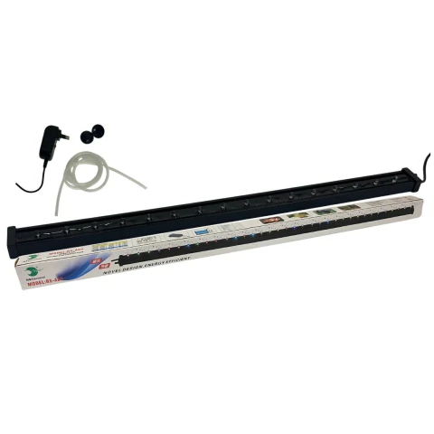 Cortina De Bolhas C/ Led 89cm Bivolt Colorida P/ Aquario