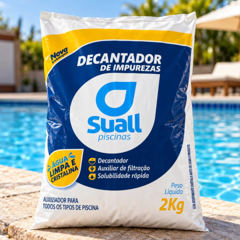 Decantador De Impurezas 2kg Sulfato De Alumínio Suall