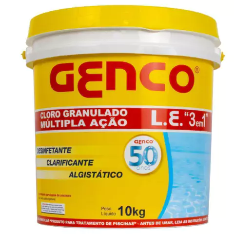 CLORO PARA PISCINA GENCO 3X1(10KG)