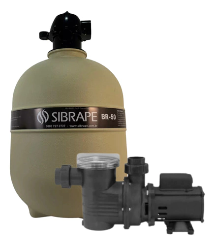 Kit Motobomba Eixo Carbono Bpf050 E Filtro Br50 Sibrape