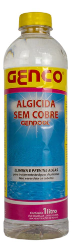 Genpool Algicida Sem Cobre Elimina Alga Agua Piscina Genco