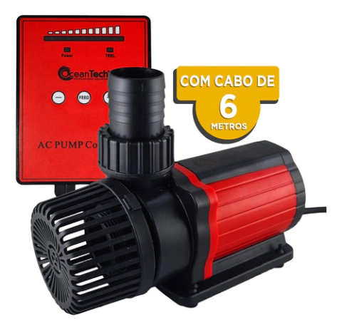 Super Bomba Submersa Ac 6.000 Lagos Aquários Cabo De 6m