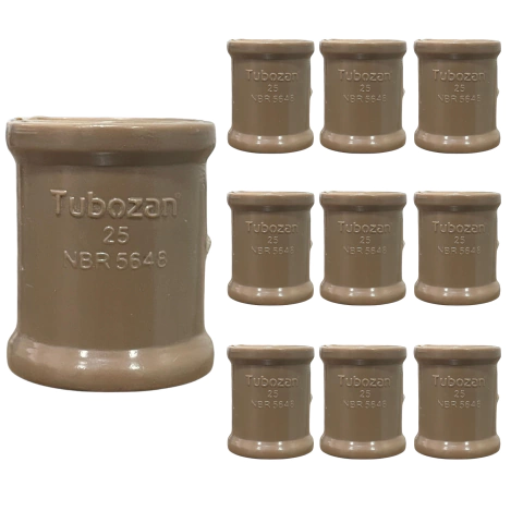 Luva Soldável 25mm - Tubozan (10 Peças)