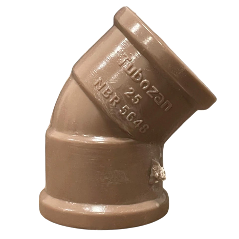Joelho 45° Soldável 25mm - Tubozan 10 unidades